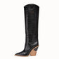 Bota Salto Plataforma Confort Fashion